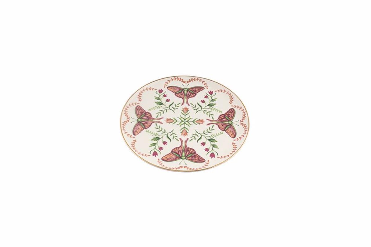PORLAND-04ALM007932-Porland Mirroring Düz Tabak 21cm