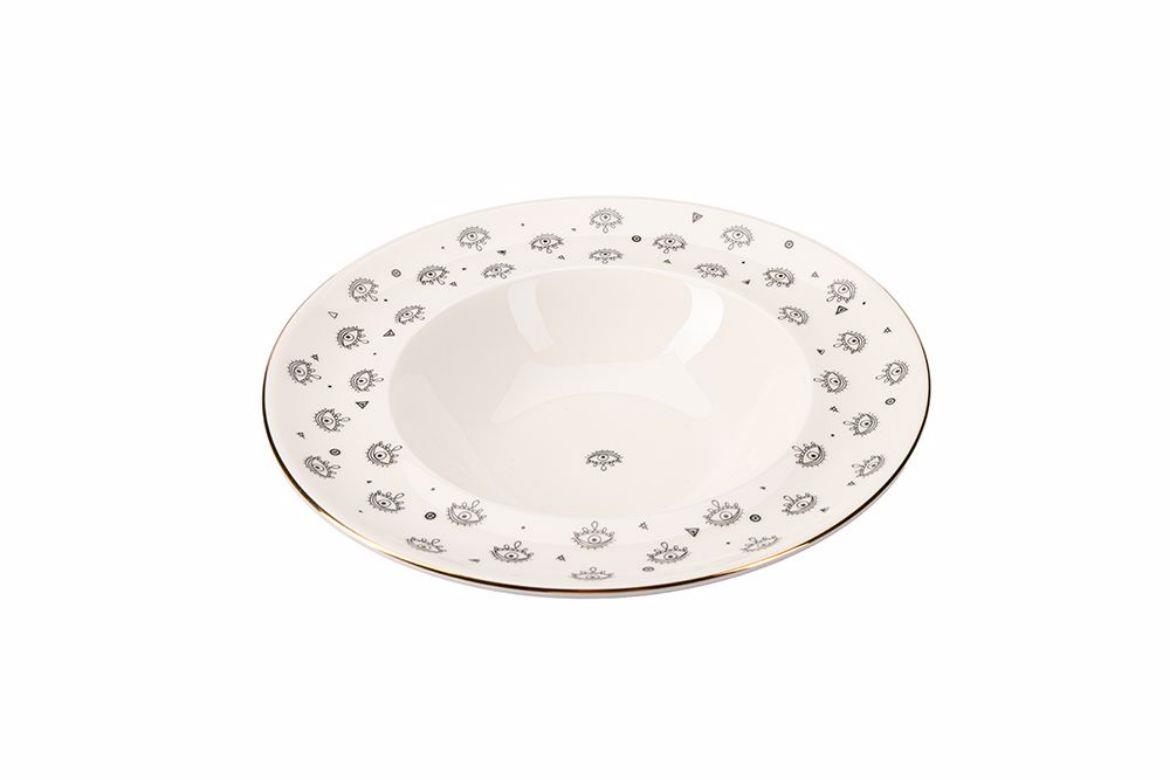 PORLAND-04RAL003232-Ruby Veni-Vidi 2 Kişilik Makarna Takımı