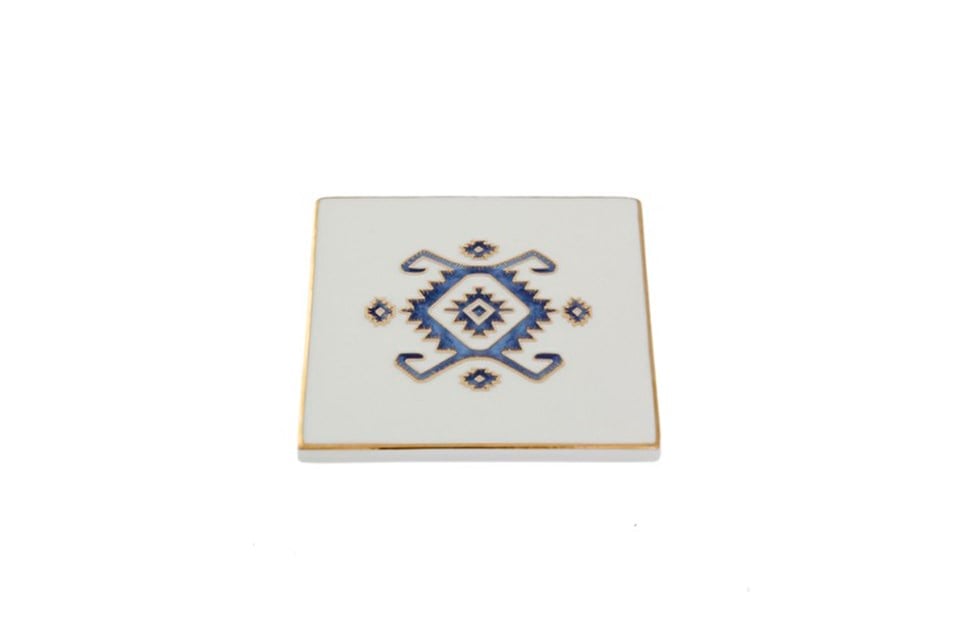 Porland Arabesgue Desen 5 Bardak Altlığı 10 x 10 Cm
