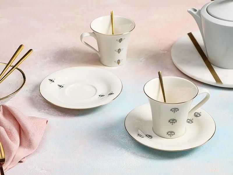 PORLANDPorland Ruby Veni Vidi 2 Kişilik Çay Fincan Takımı 190cc | Karabaş Home
