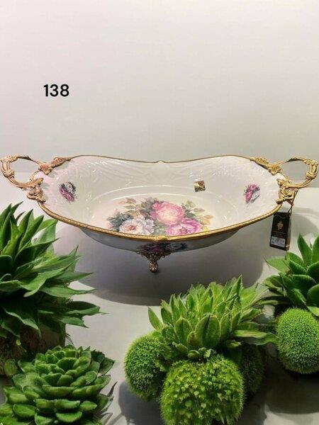 Roy KingRoy King Antique Oval Sunum Tabak 45x23x18cm | Karabaş Home
