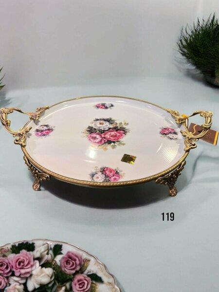 Roy KingRoy King Antique Yuvarlak Sunum Tabak 38x30x6cm | Karabaş Home
