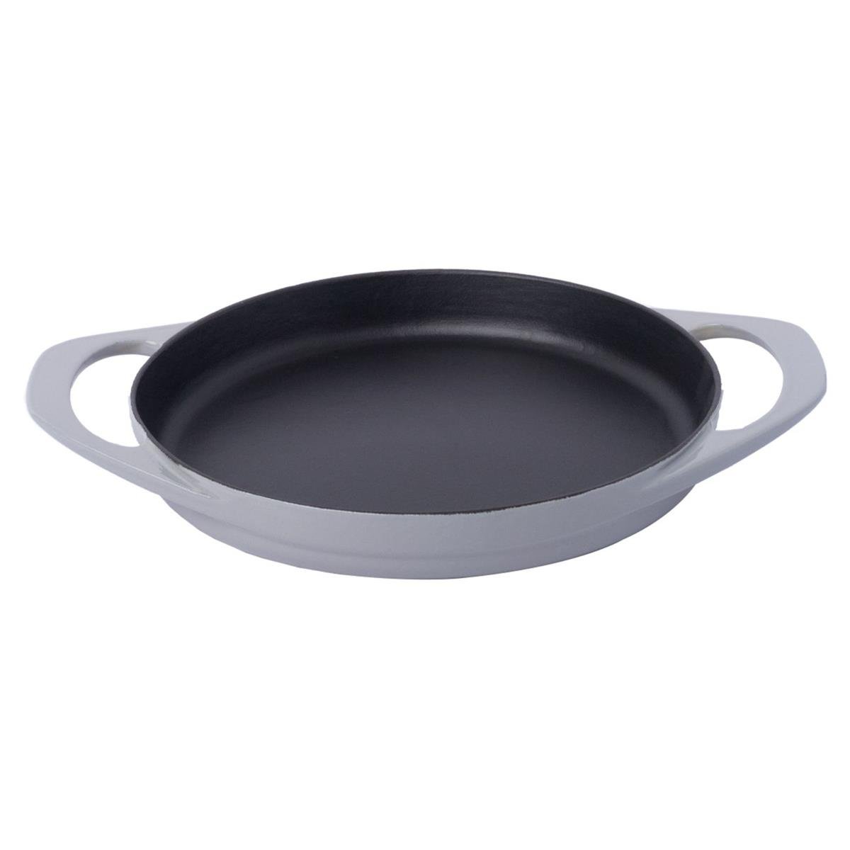 SÜRELPotart 22cm Yuvarlak Sahan Parlak Gri