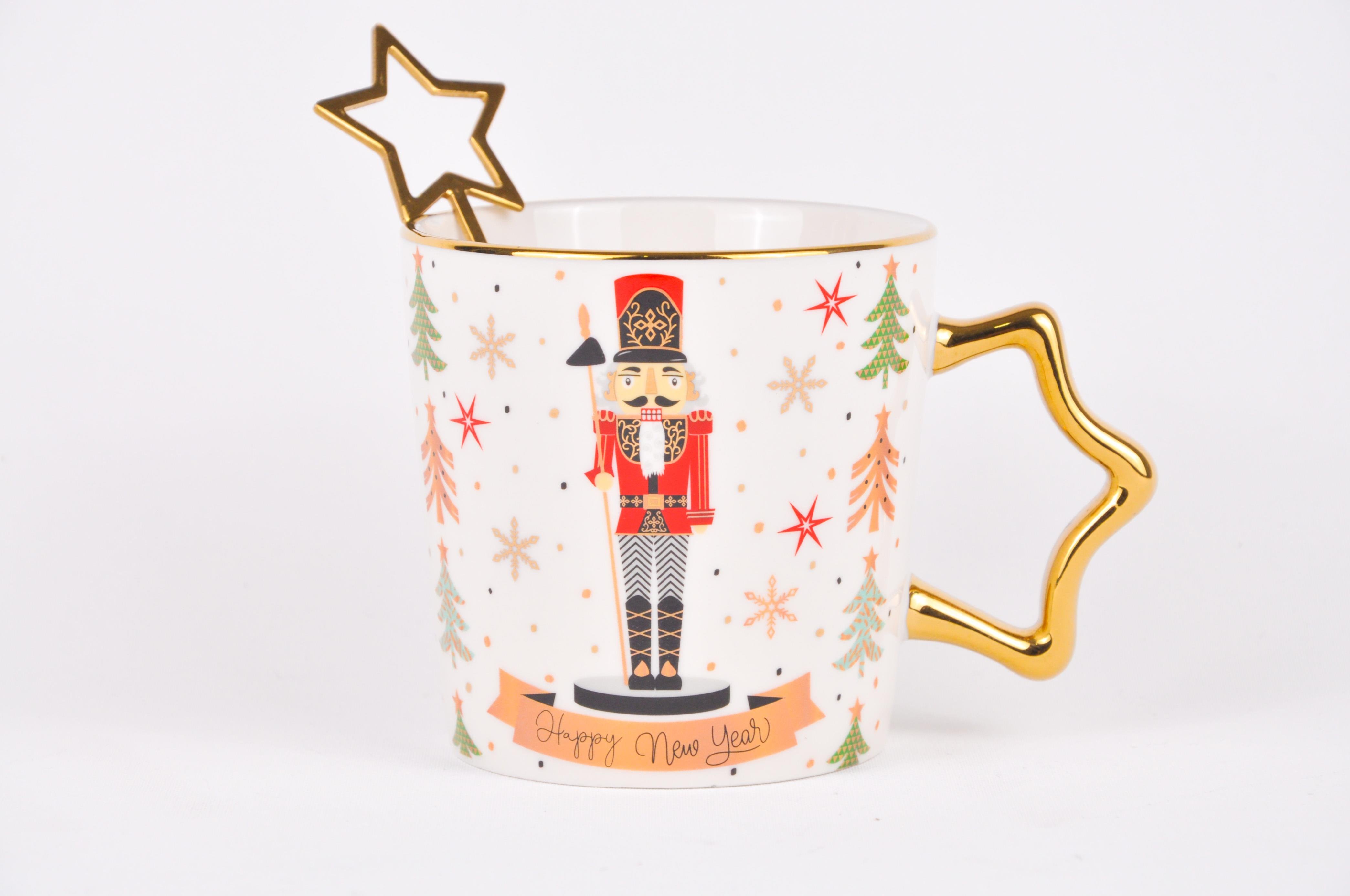 TohanaTohana Altın Kaşıklı Yeni Yıl Porselen Kupa-Kurşun Asker 1 | Karabaş Home
