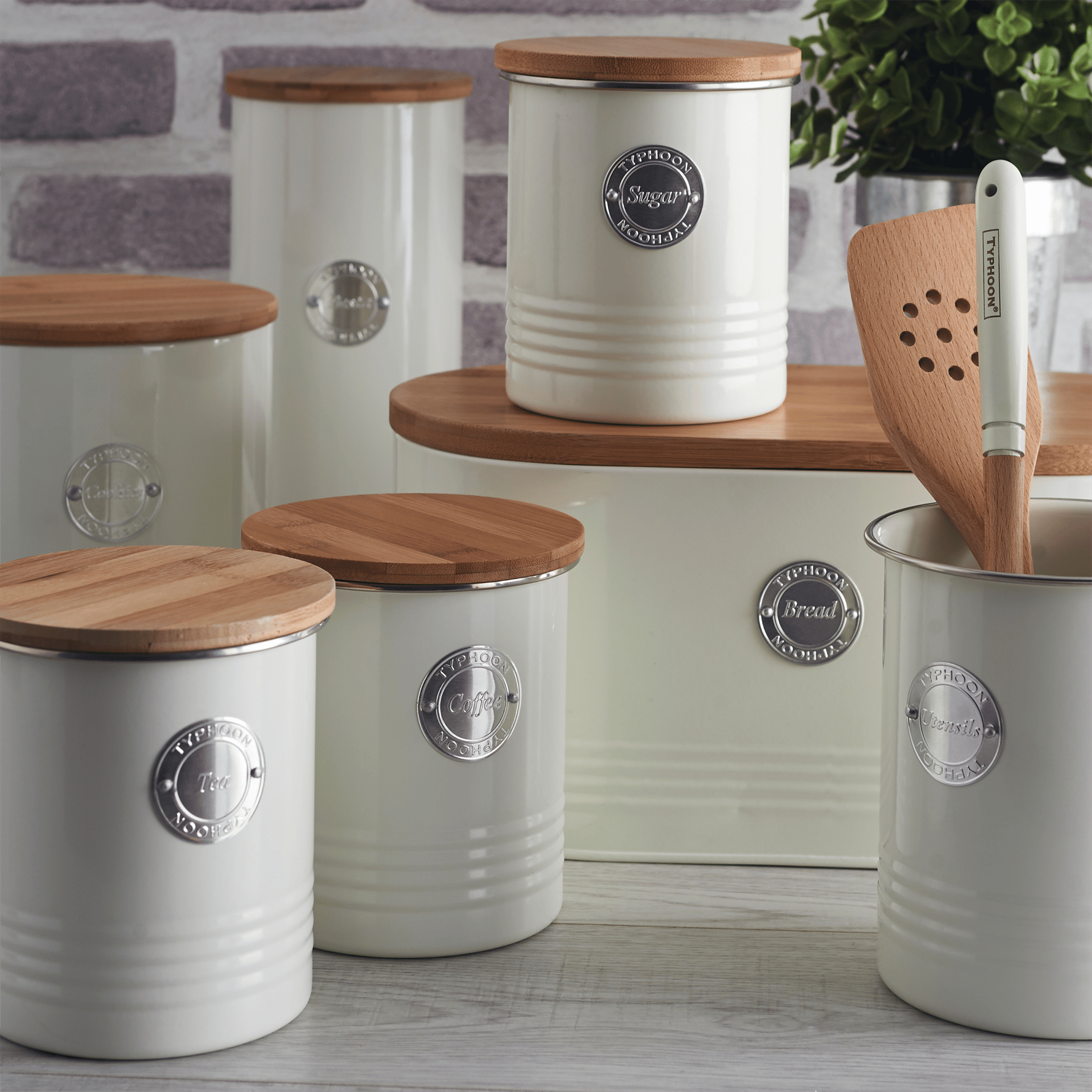 TyphoonTyphoon Living Serisi 3 Litre Kurabiye Saklama Kabı - Krem | Karabaş Home
