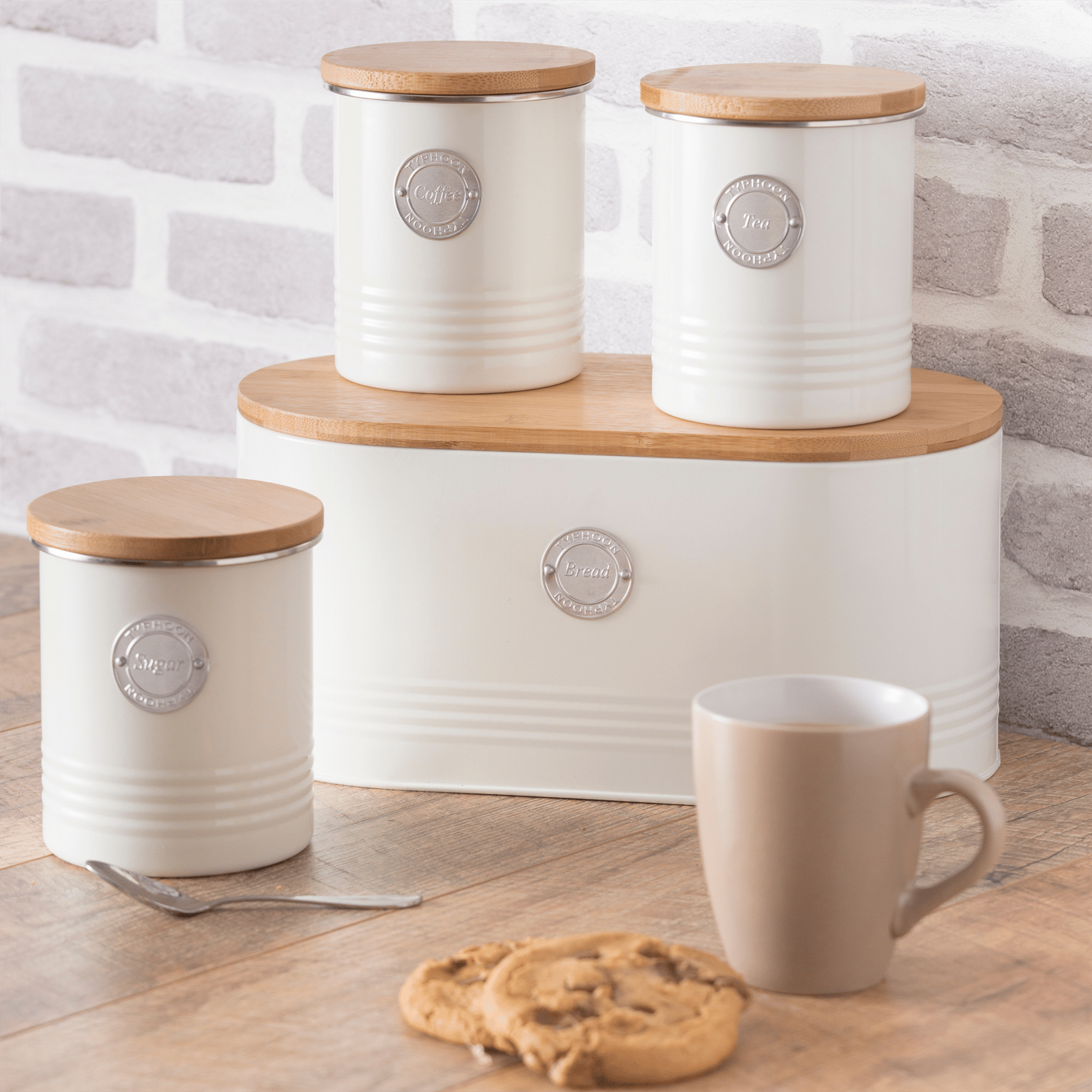 TyphoonTyphoon Living Serisi 3 Litre Kurabiye Saklama Kabı - Krem | Karabaş Home
