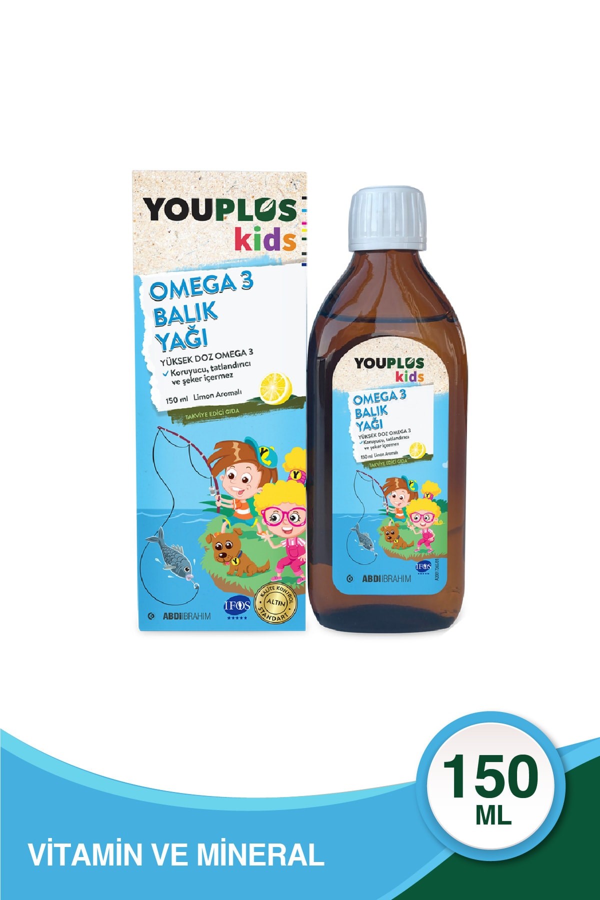 ABDİ İBRAHİMÇOCUKLAR İÇİN BESİN TAKVİYELERİYouplus Kids Omega-3 150 ml