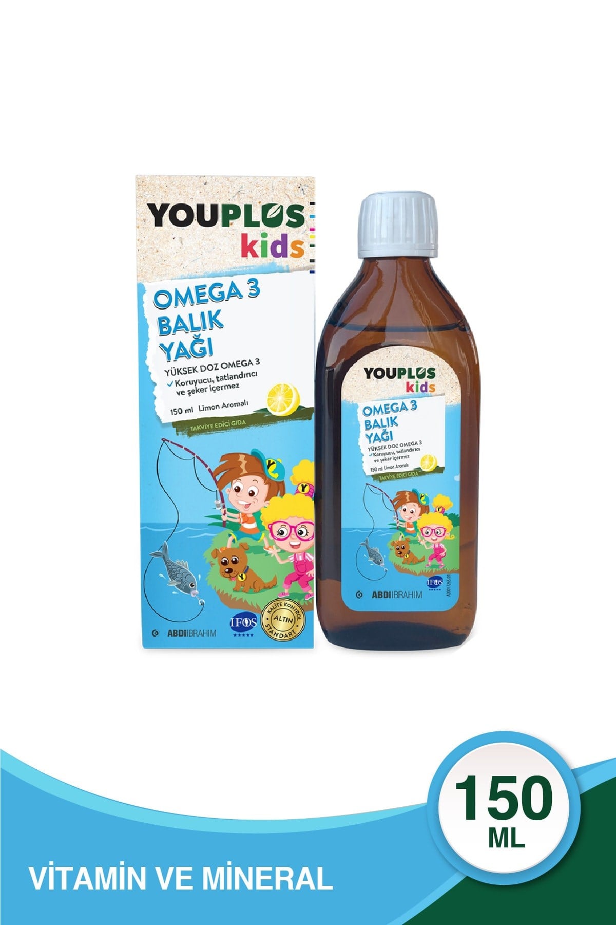 ABDİ İBRAHİMÇOCUKLAR İÇİN BESİN TAKVİYELERİYouplus Kids Omega-3 150 ml