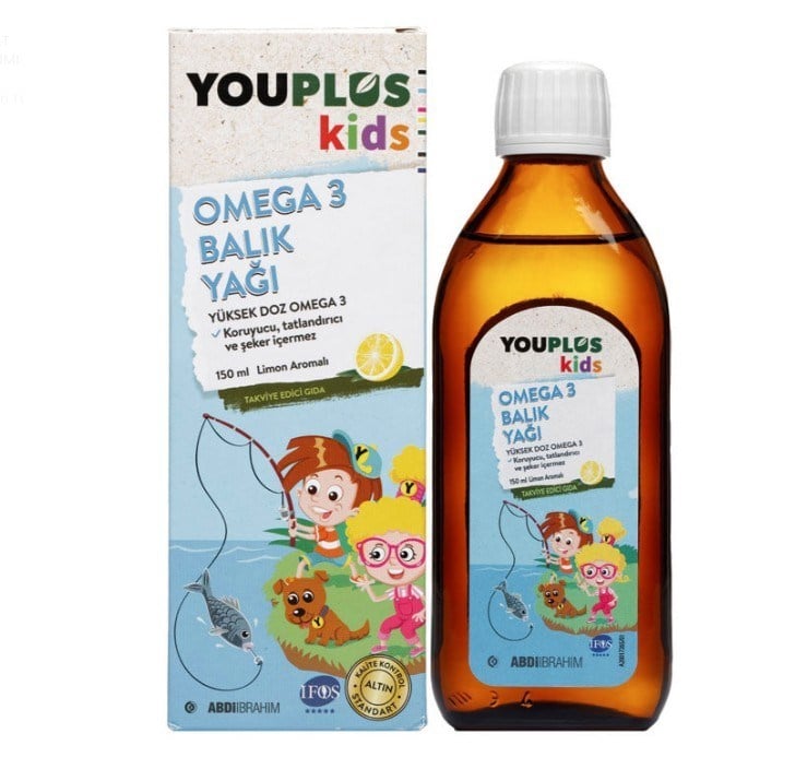 ABDİ İBRAHİMÇOCUKLAR İÇİN BESİN TAKVİYELERİYouplus Kids Omega-3 150 ml