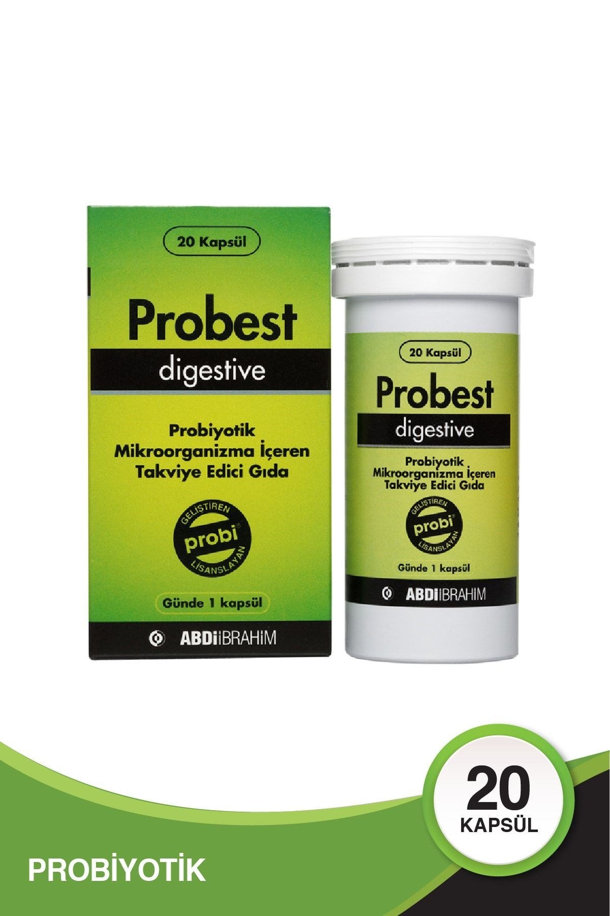 ABDİ İBRAHİMVİTAMİN-MİNERALLERProbest Digestive Probiyotik 20 Kapsül