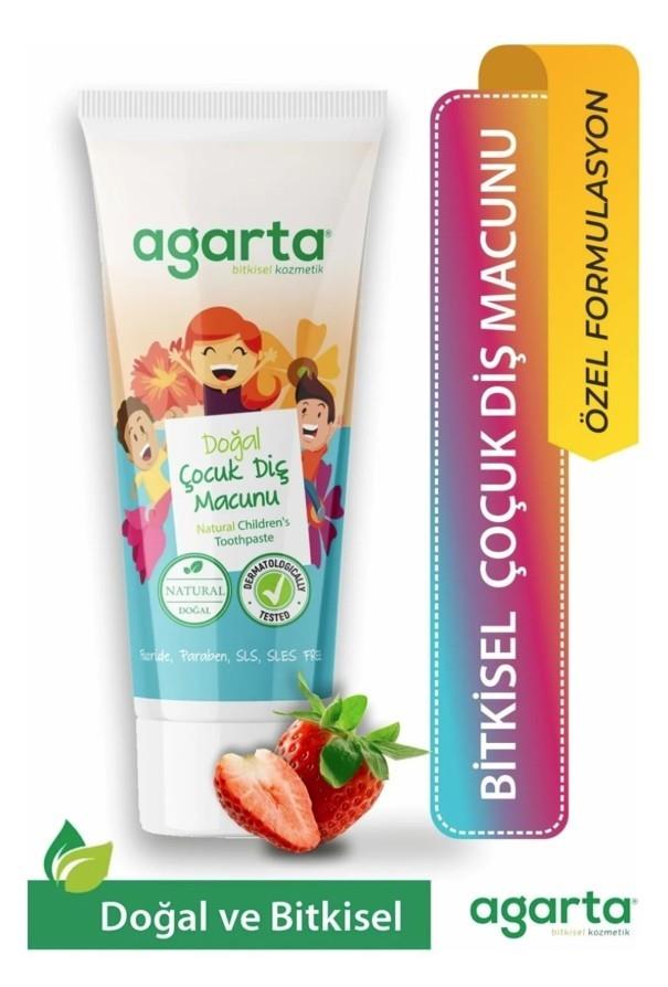 AGARTADİŞ MACUNLARIAgarta Doğal Çocuk Çilekli Diş Macunu 75 ml