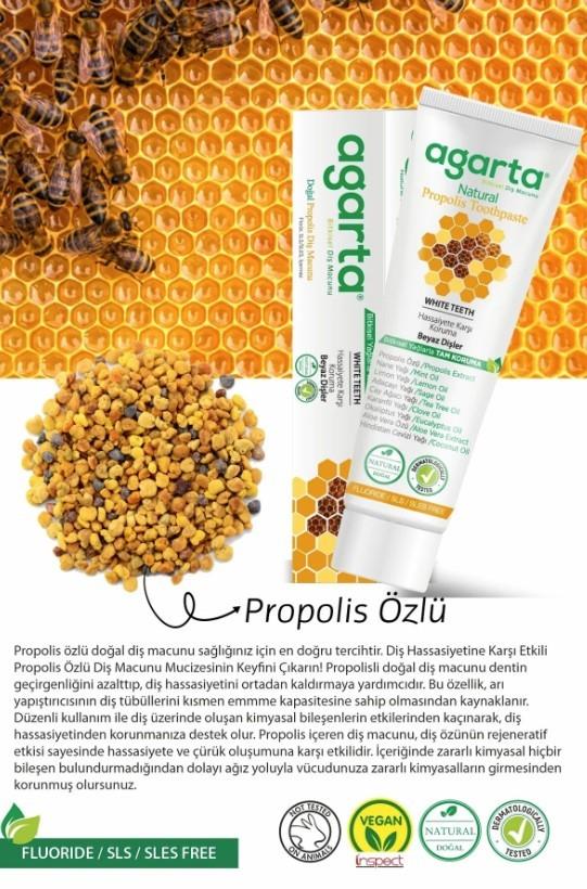AGARTADİŞ MACUNLARIAgarta Doğal Propolis Diş Macunu 100 ml