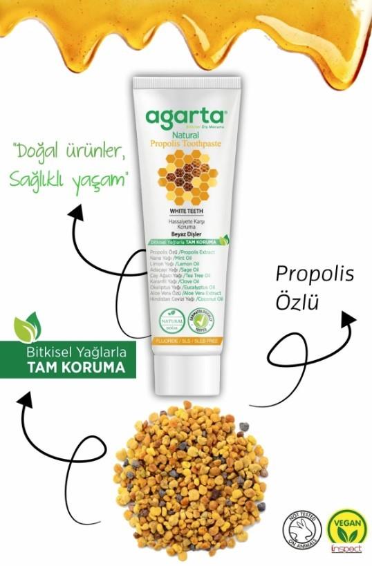 AGARTADİŞ MACUNLARIAgarta Doğal Propolis Diş Macunu 100 ml