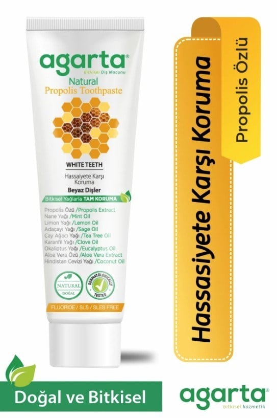 AGARTADİŞ MACUNLARIAgarta Doğal Propolis Diş Macunu 100 ml