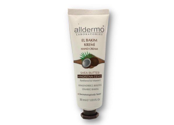 AlldermoNEMLENDİRİCİLERAlldermo El Bakım Kremi Shea Butter Ve Hindistan Cevizi 30 ml