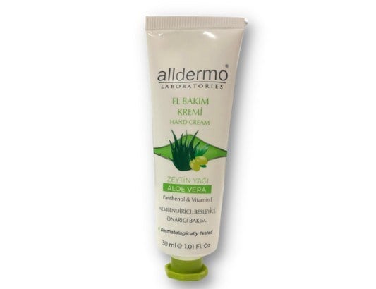 AlldermoNEMLENDİRİCİLERAlldermo El Kremi Aloe Vera ve Zeytinyağlı 30 ml