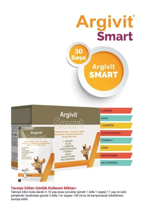 ARGIVITVİTAMİN-MİNERALLERArgivit Smart 30 Şase