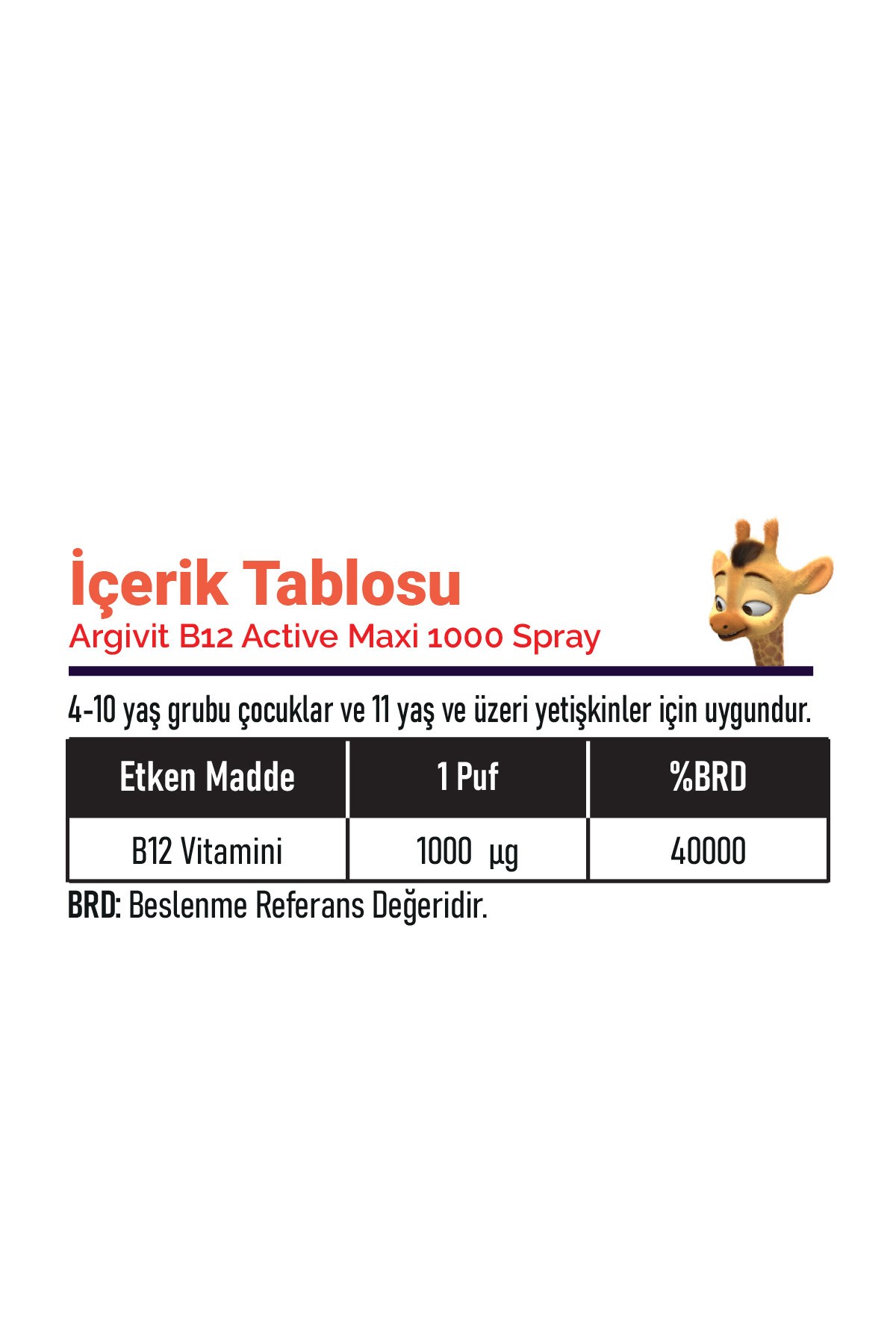 ARGIVITVİTAMİN-MİNERALLERArgivit Vitamin B12 Active Maxi Sprey 30 ml