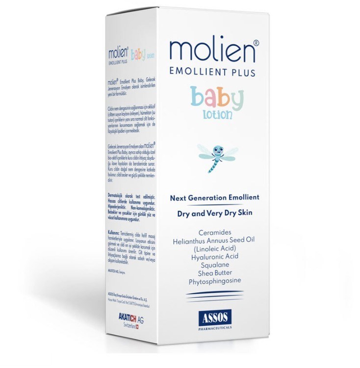 ASSOSVÜCUT NEMLENDİRİCİLERMolien Emollient Plus Bebek Losyonu 300 ml
