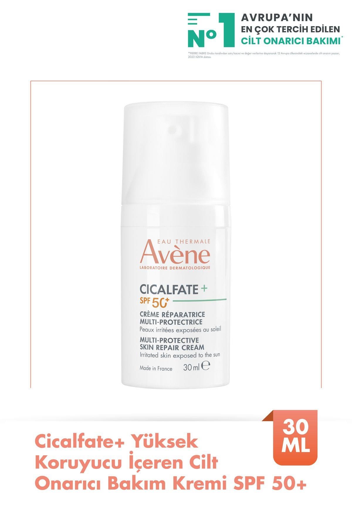 AVENEYÜZ GÜNEŞ ÜRÜNLERİAvene Cicalfate+ Multi Protectice Skin Repair Cream SPF50+ Yüksek Korumalı Cilt Onarıcı Bakım Kremi 30 ml