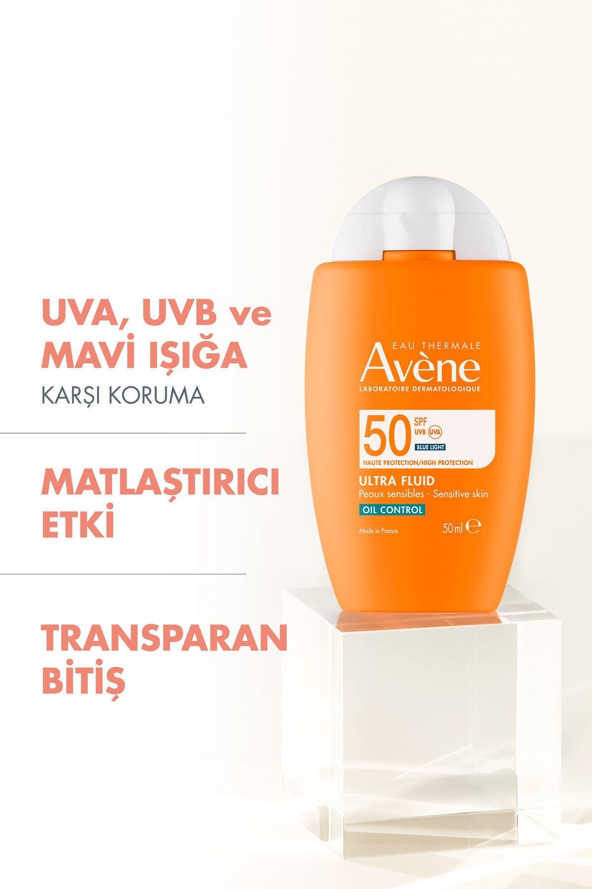 AVENEYÜZ GÜNEŞ ÜRÜNLERİAvene Ultra Fluide Oil Control Spf50+ Yağlı Ciltler İçin Güneş Kremi 50 ml