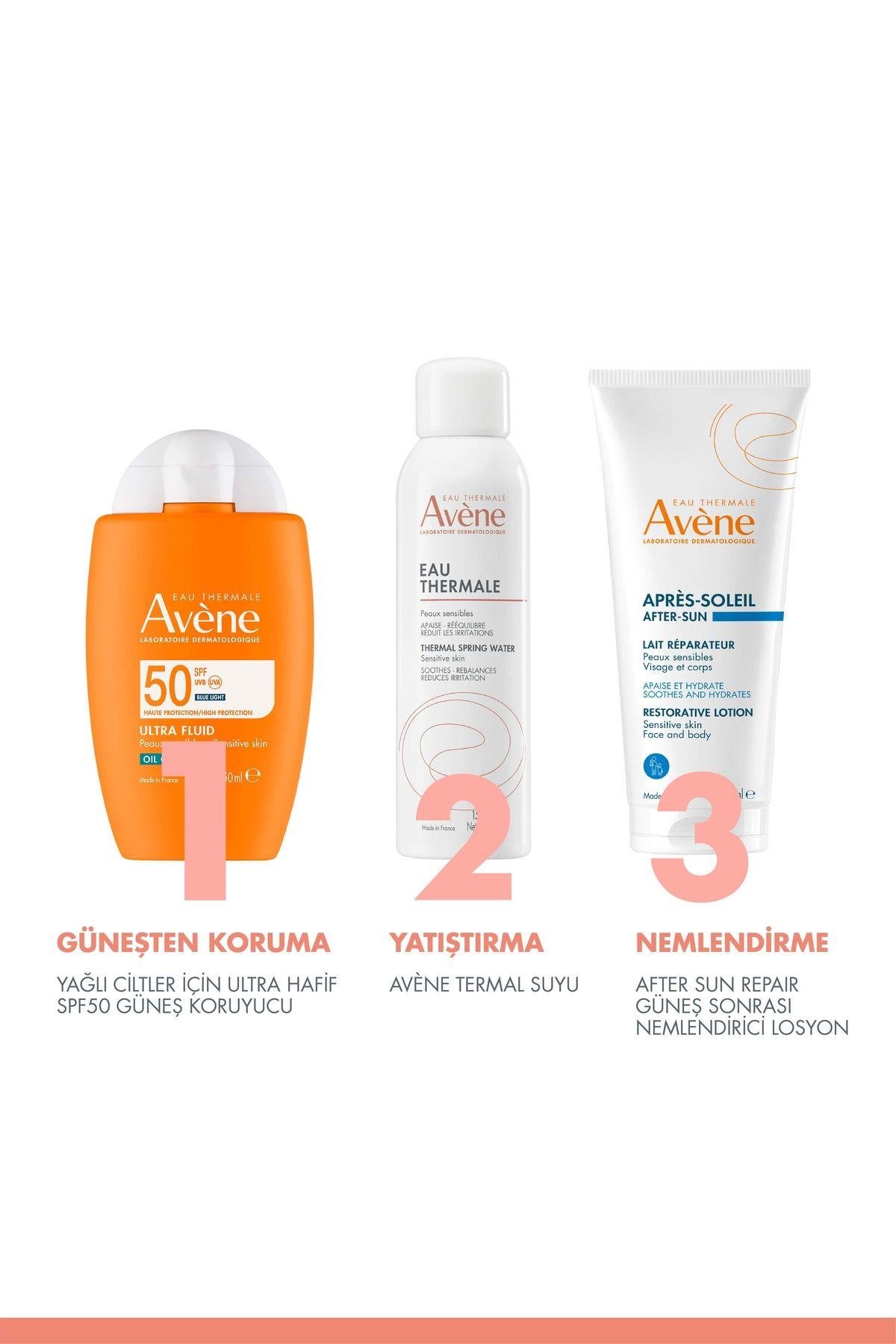 AVENEYÜZ GÜNEŞ ÜRÜNLERİAvene Ultra Fluide Oil Control Spf50+ Yağlı Ciltler İçin Güneş Kremi 50 ml