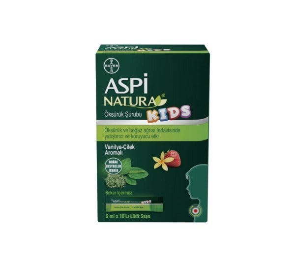 BAYERÇOCUKLAR İÇİN BESİN TAKVİYELERİAspinatura Kids Öksürük Şurubu 5 ml 16 Saşe