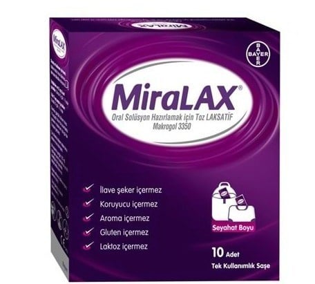 BAYERPROBİYOTİKLERMiralax 10 Saşe