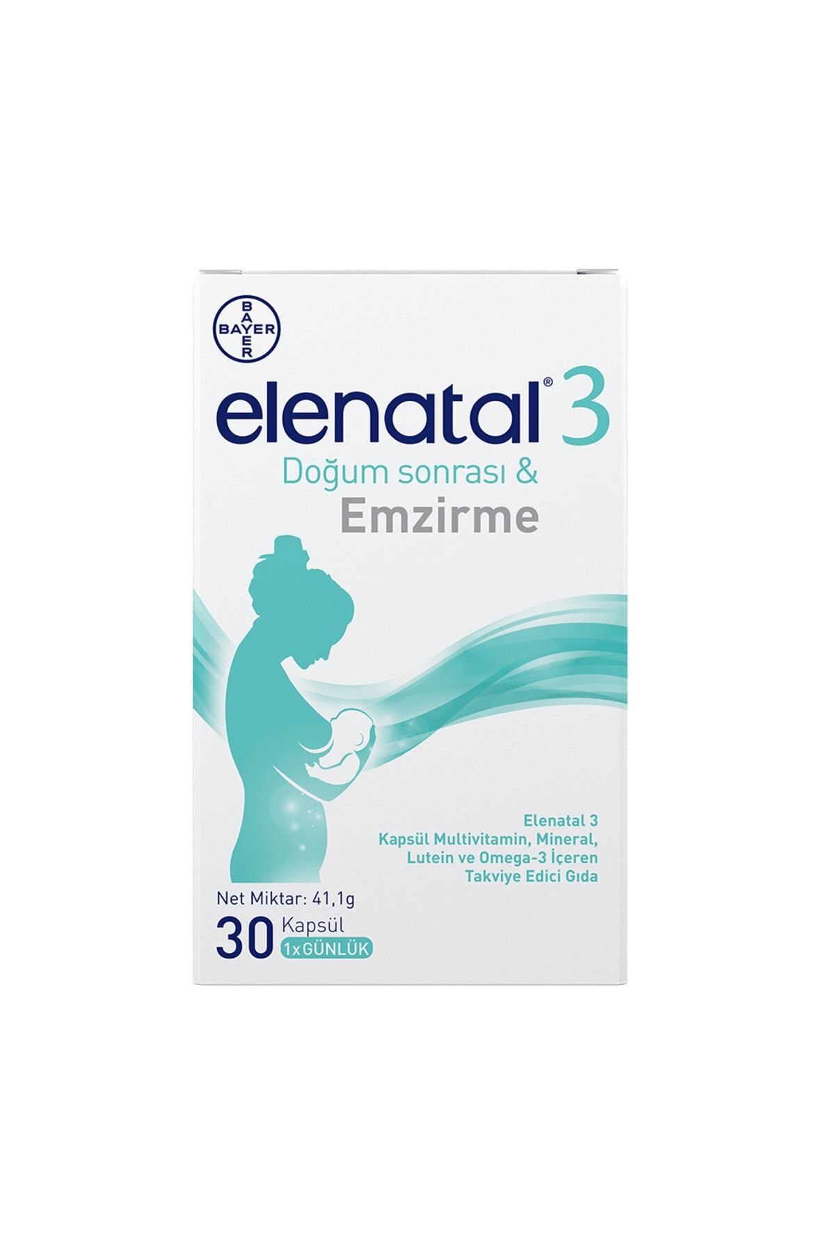 BAYERVİTAMİN-MİNERALLERElenatal 3 30 Kapsül