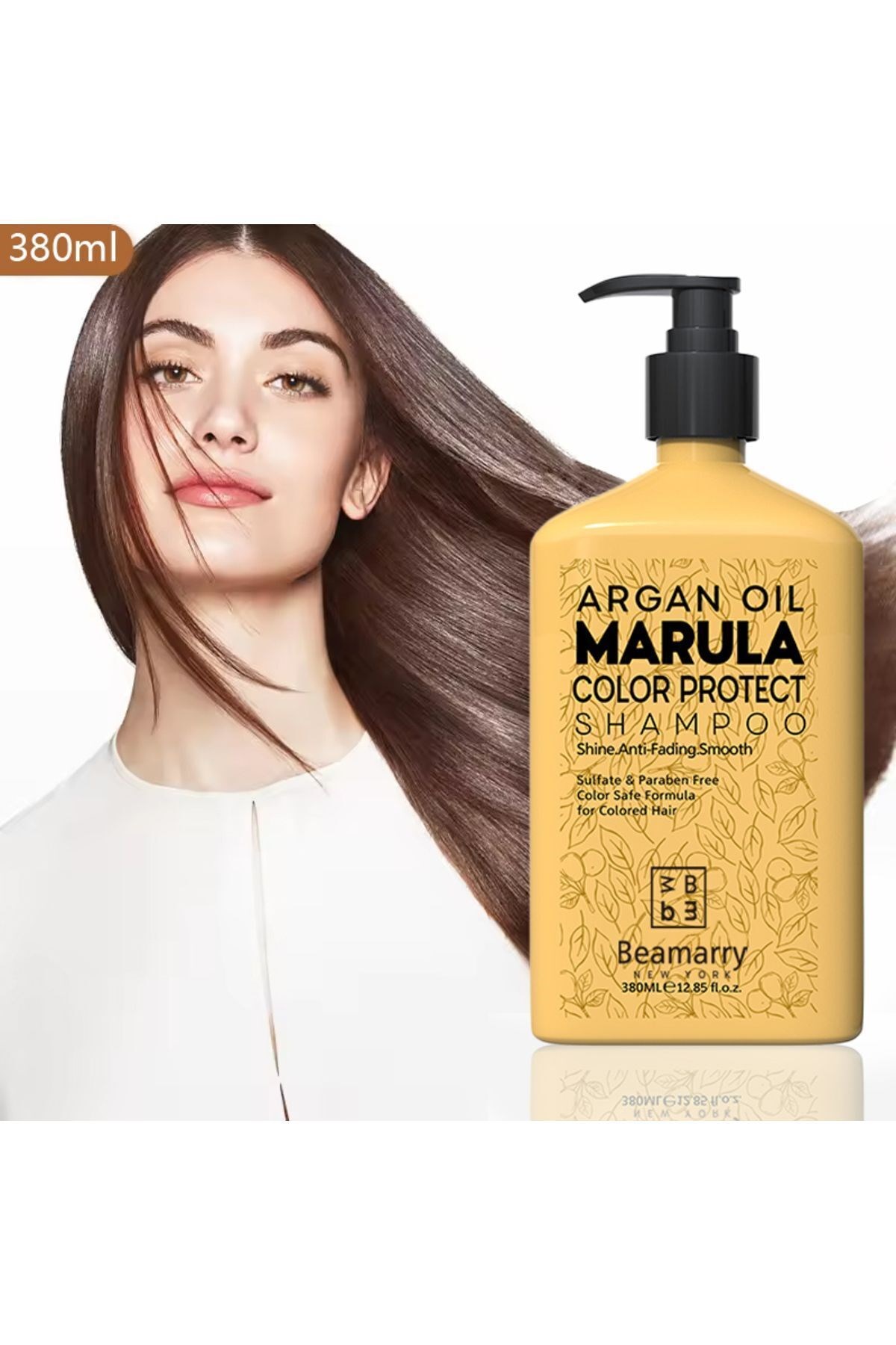 BeaMarryŞAMPUANLARBeamarry Argan Oil Marula Color Protect Shampoo  Boyalı Saçlar İçin Argan Yağı ve Marula Özlü Şampuan 380 ml