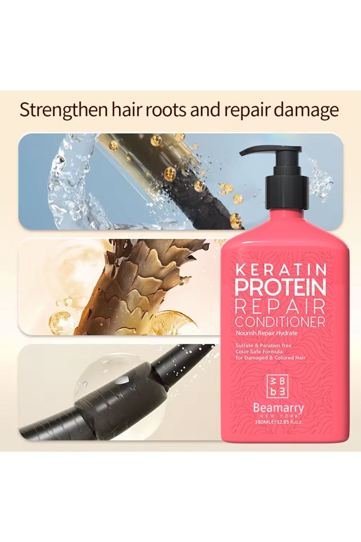 BeaMarryŞAMPUANLARBeamarry Keratin Protein Repair Conditioner 380 ml