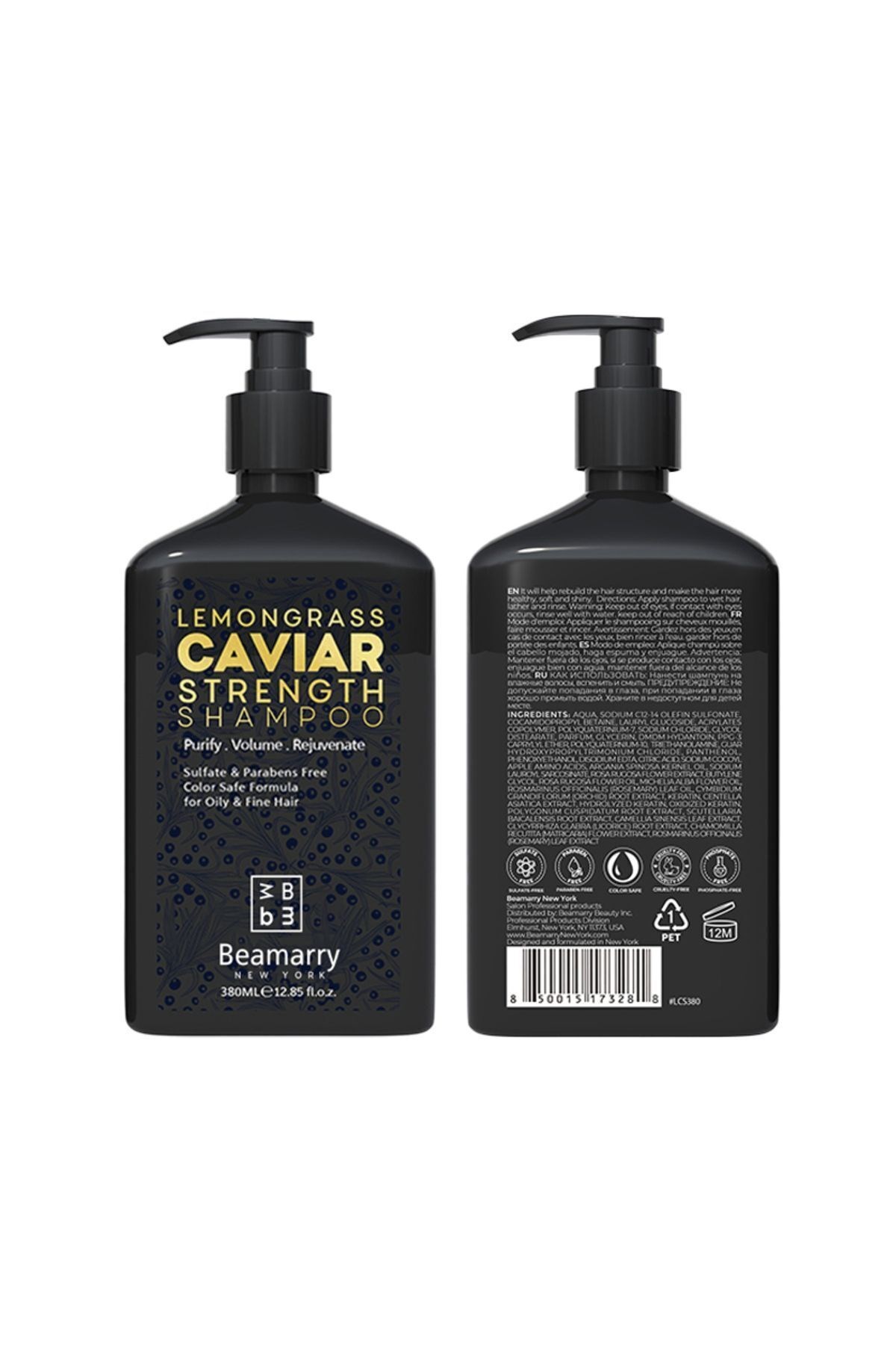 BeaMarryŞAMPUANLARBeamarry Lemongrass Caviar Strength Shampoo 380 ml
