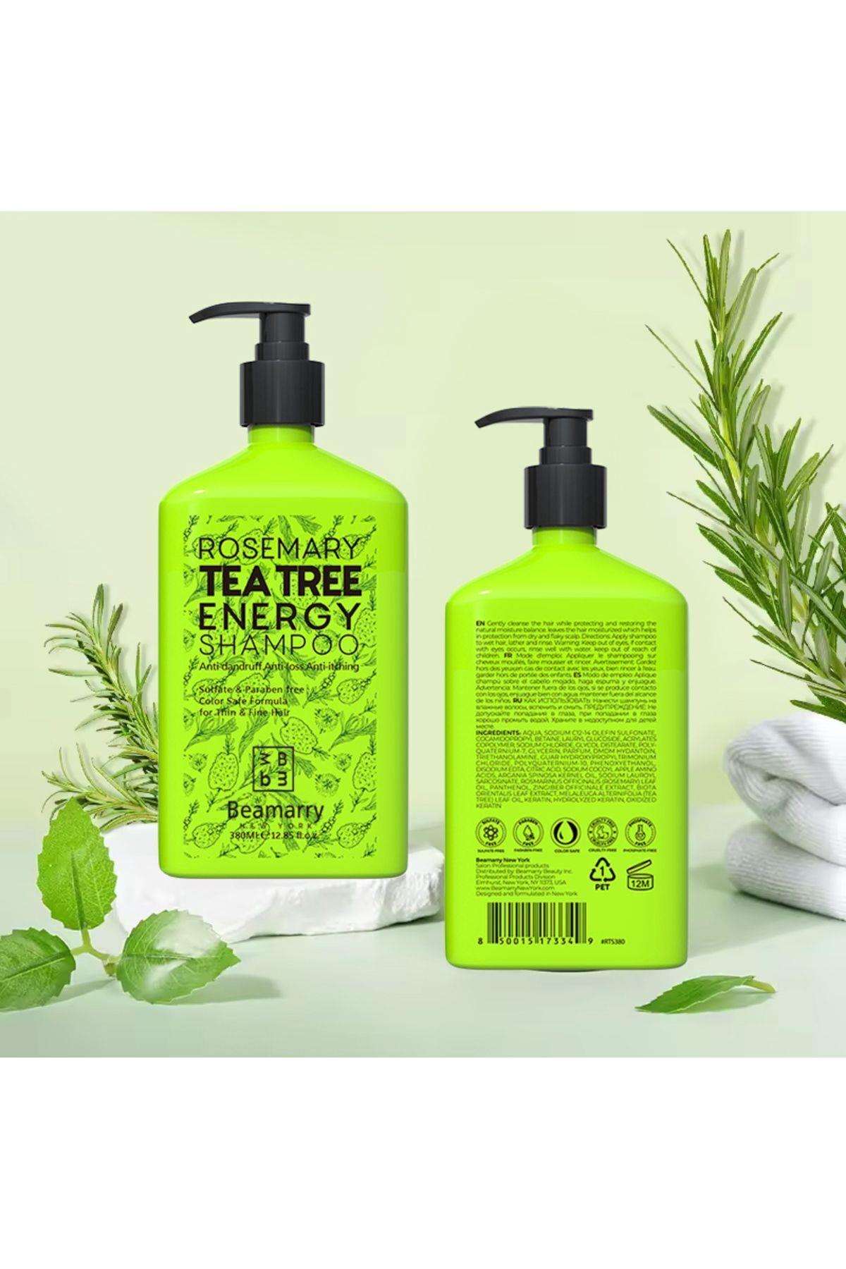 BeaMarryŞAMPUANLARBeamarry Rosemary Tea Tree Energy Shampoo 380 ml