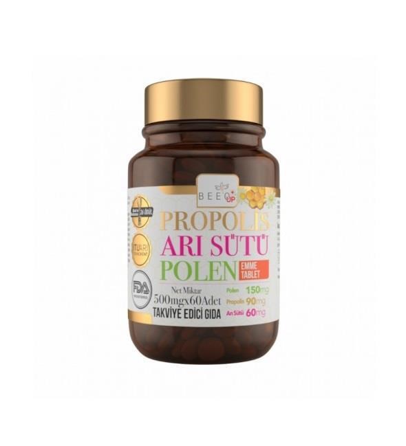 BEEOÇOCUKLAR İÇİN BESİN TAKVİYELERİBee`o Up Propolis Arı Sütü Polen Çocuk 60 Tablet
