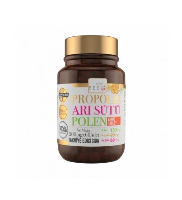 BEEOÇOCUKLAR İÇİN BESİN TAKVİYELERİBee`o Up Propolis Arı Sütü Polen Çocuk 60 Tablet