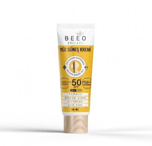 BEEOGÜNEŞ ÜRÜNLERİBee'o Yüz İçin Güneş Kremi Spf50 40 ml
