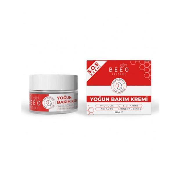 BEEOVÜCUT NEMLENDİRİCİLERBee'o Apicare S.O.S Yoğun Bakım Kremi 15 ml