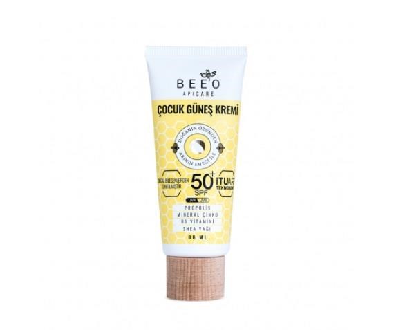 BEEOYÜZ GÜNEŞ ÜRÜNLERİBee'o ApiCare Propolisli Çocuk Güneş Kremi Spf50+ 80 ml 
