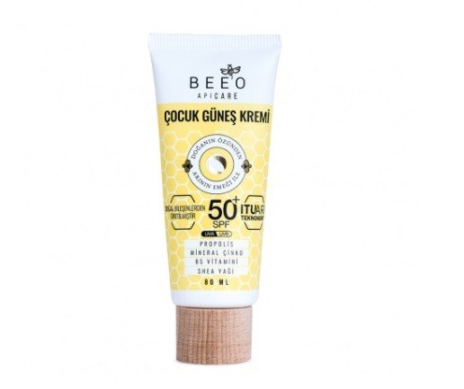 BEEOYÜZ GÜNEŞ ÜRÜNLERİBee'o ApiCare Propolisli Çocuk Güneş Kremi Spf50+ 80 ml 