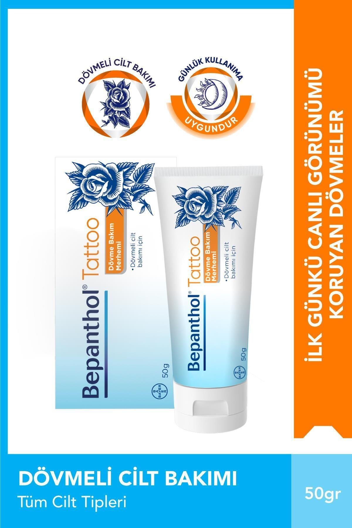 BEPANTHOLVÜCUT NEMLENDİRİCİLERBepanthol Tattoo Dövme Bakım Kremi 50 gr