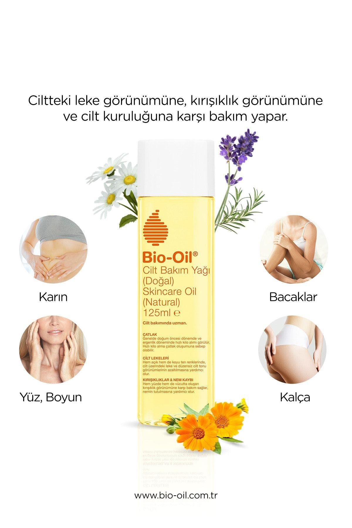 BİO-OİLÇATLAK VE SELÜLİT BAKIM ÜRÜNLERİBio-Oil Natural Cilt Bakım Yağı 125 ml