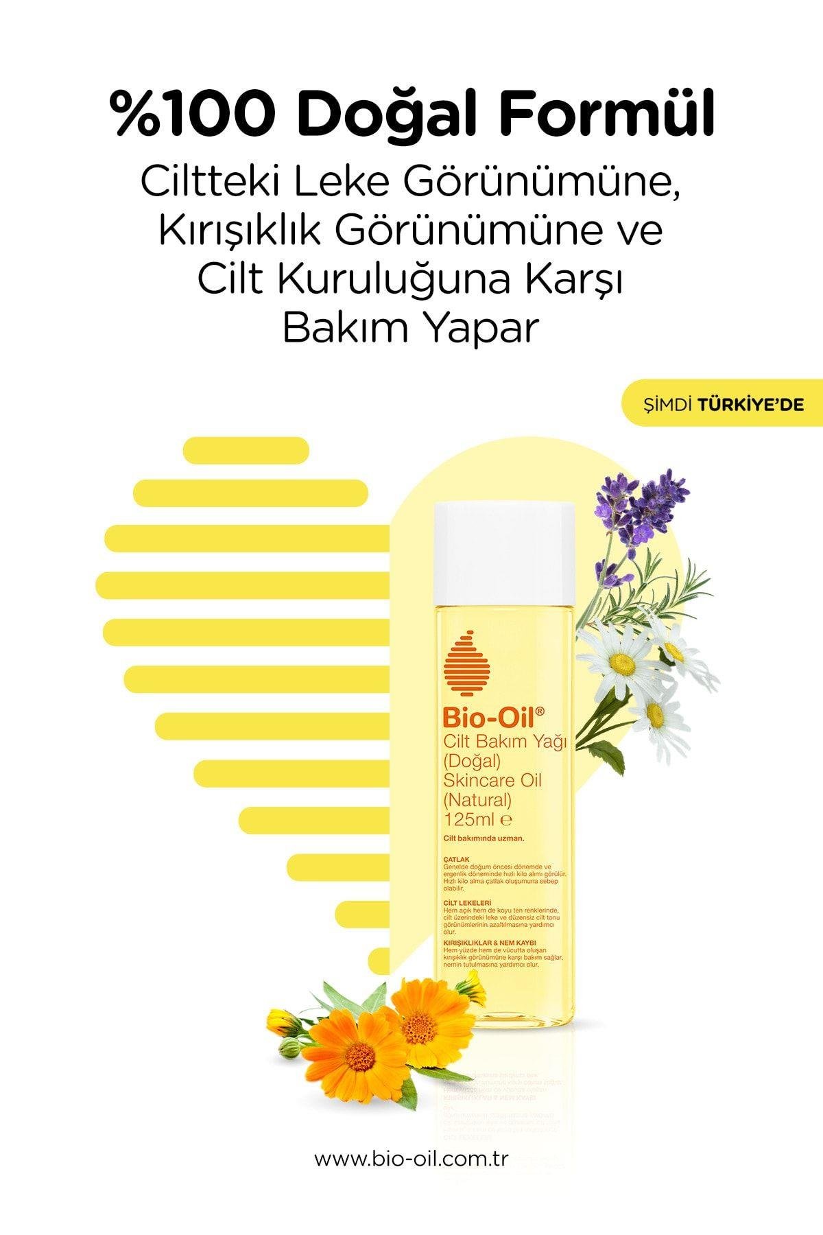 BİO-OİLÇATLAK VE SELÜLİT BAKIM ÜRÜNLERİBio-Oil Natural Cilt Bakım Yağı 125 ml