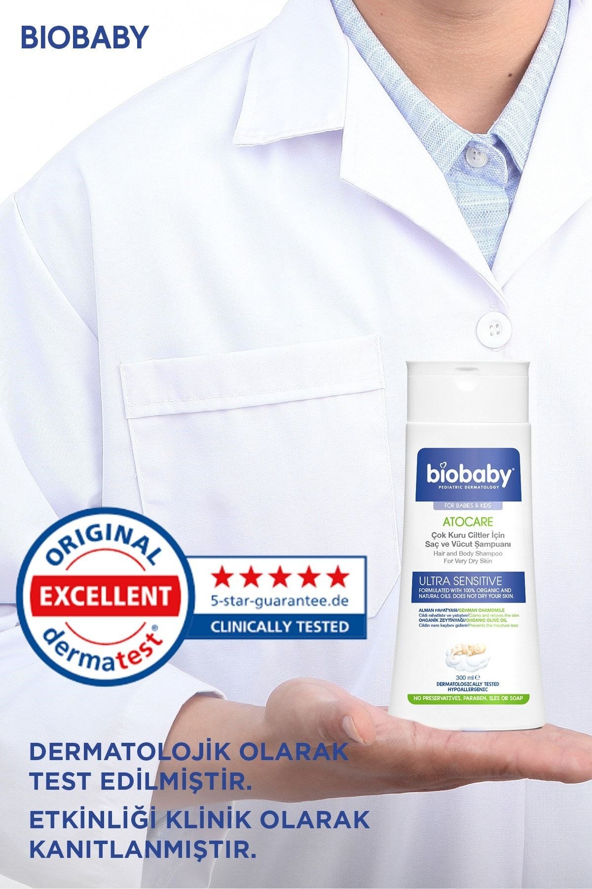 BIOBABYBEBEK VE ÇOCUK ŞAMPUANLARIBiobaby Kuru ve Atopik Ciltler İçin Şampuan 300 ml