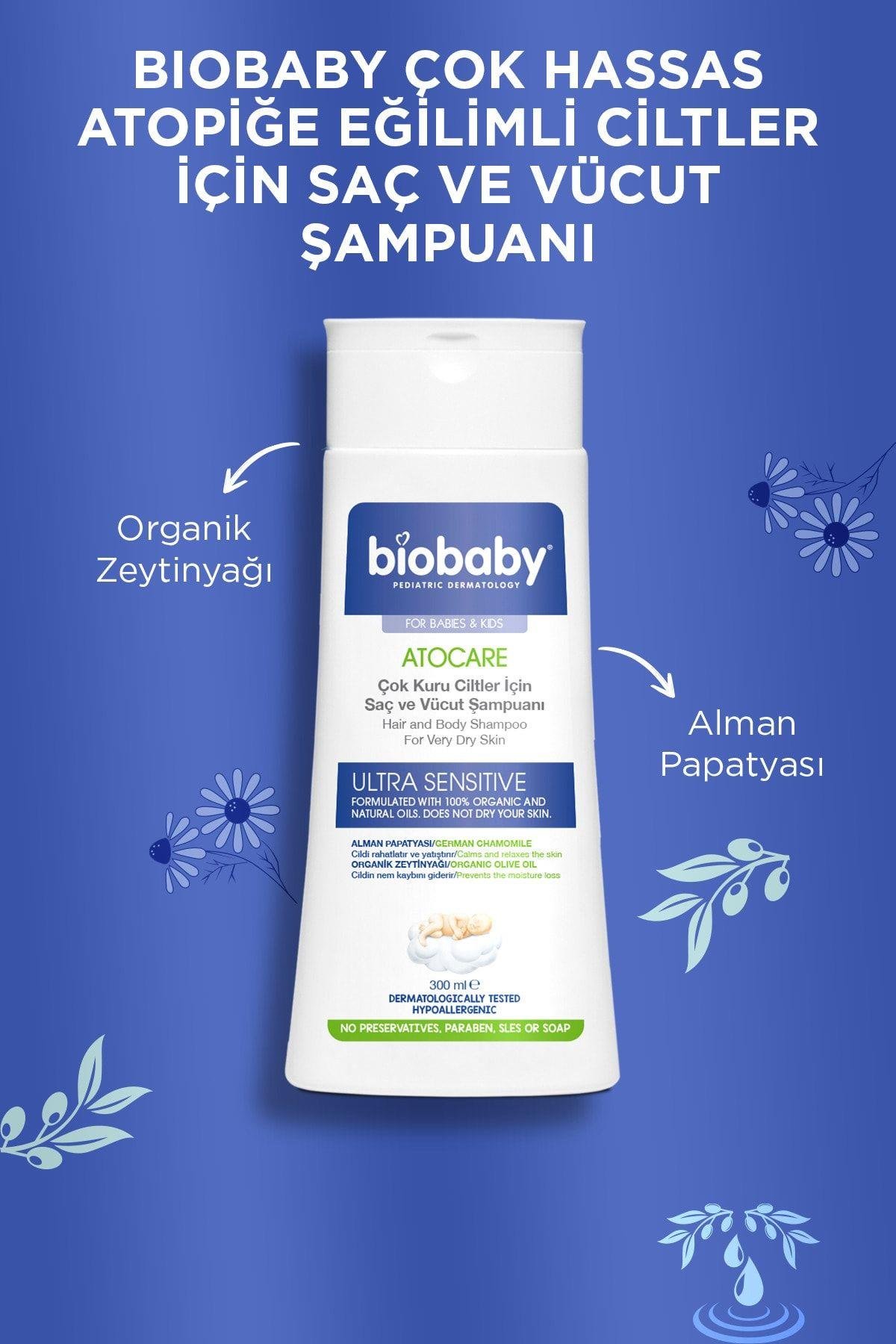 BIOBABYBEBEK VE ÇOCUK ŞAMPUANLARIBiobaby Kuru ve Atopik Ciltler İçin Şampuan 300 ml