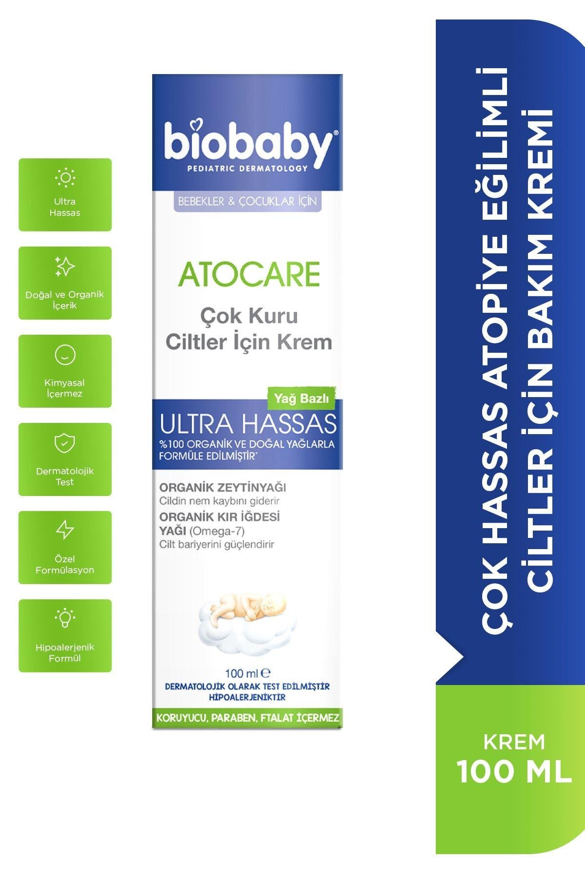 BIOBABYVÜCUT NEMLENDİRİCİLERBiobaby Kuru ve Çok Kuru Ciltler İçin Krem 100 ml