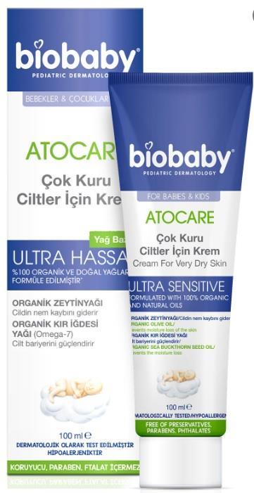 BIOBABYVÜCUT NEMLENDİRİCİLERBiobaby Kuru ve Çok Kuru Ciltler İçin Krem 100 ml