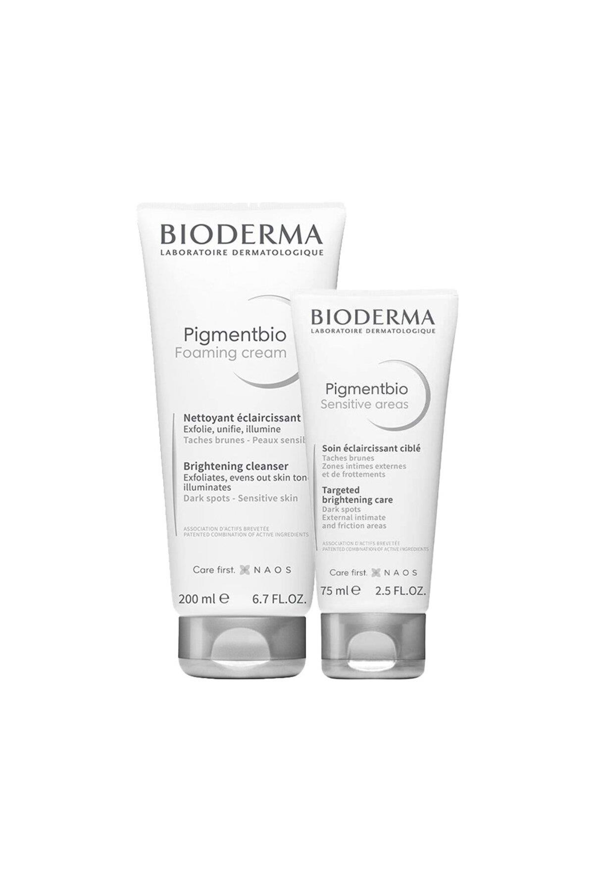 BİODERMANEMLENDİRİCİLERBioderma Leke Ve Cilt Kararması Karşıtı Bakım Seti Pigmentbio Sensitive Areas 75 ml+ Pigmentbio Foam 200 ml