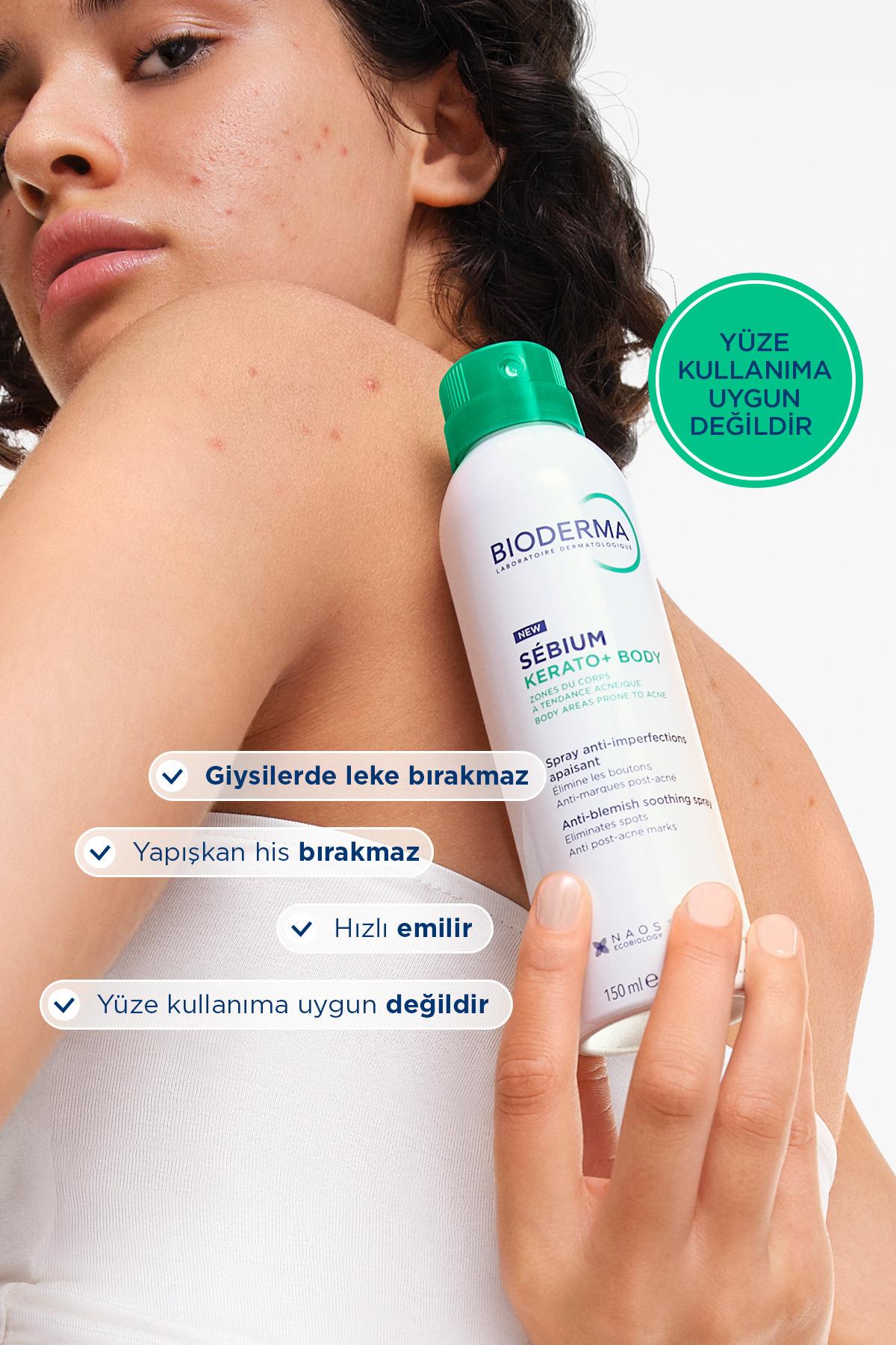 BİODERMAVÜCUT NEMLENDİRİCİLERBioderma Sebium Kerato Body Vücut Aknesi Karşıtı Sprey 150 ml 