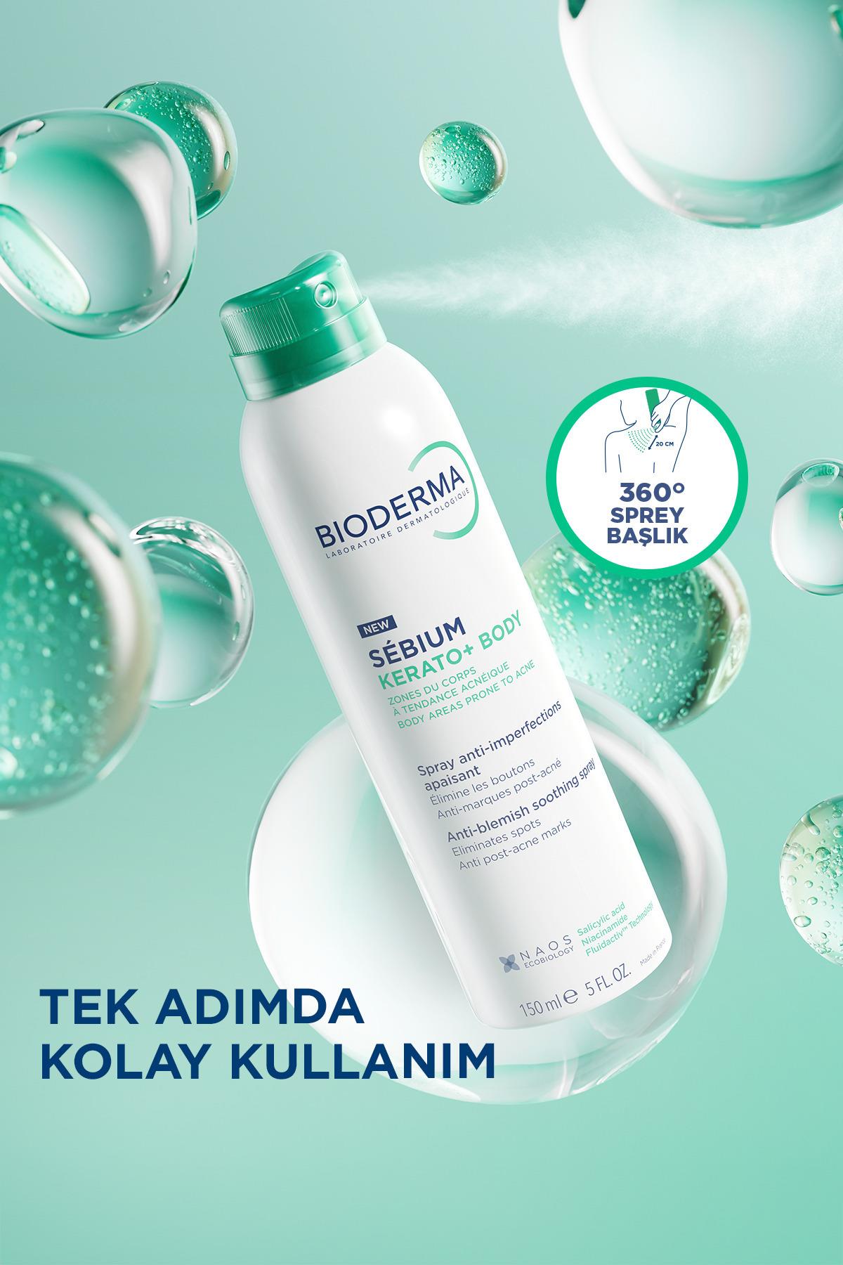 BİODERMAVÜCUT NEMLENDİRİCİLERBioderma Sebium Kerato Body Vücut Aknesi Karşıtı Sprey 150 ml 