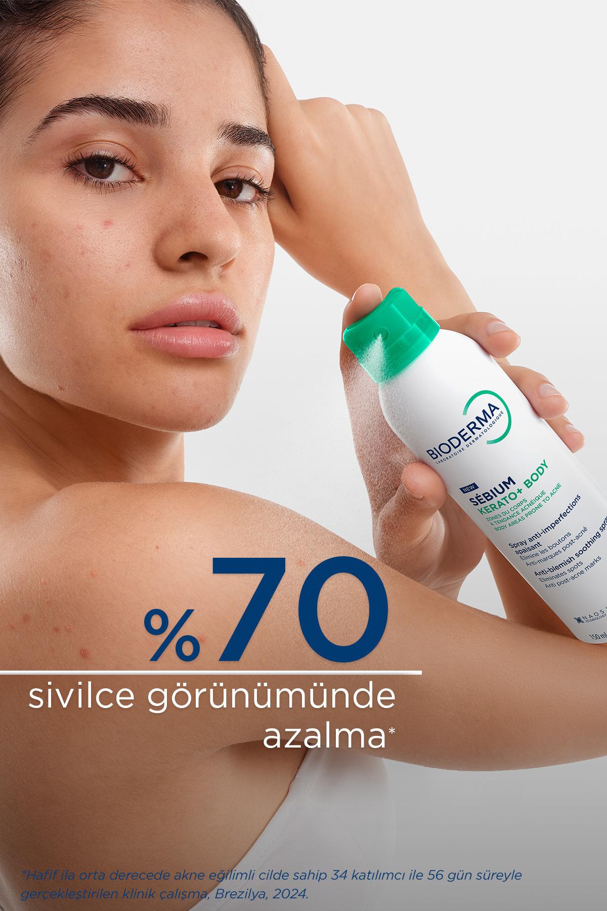 BİODERMAVÜCUT NEMLENDİRİCİLERBioderma Sebium Kerato Body Vücut Aknesi Karşıtı Sprey 150 ml 